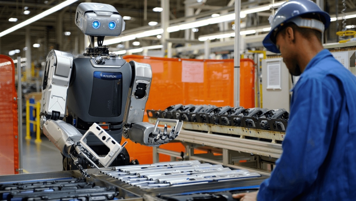 
                    Atlas sortiert jetzt Autoteile: Boston Dynamics testet humanoiden Roboter in Hyundai-Fabrik
                