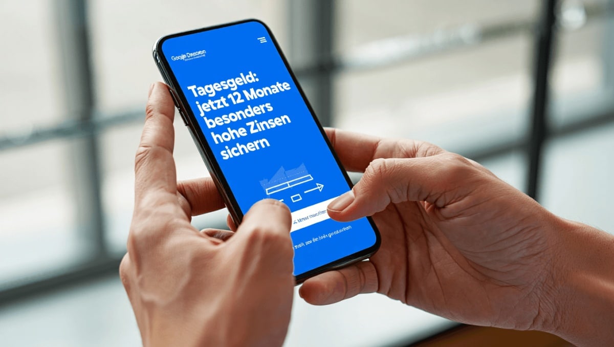 Es sind mehrere Münzstapel zu sehen, auf dem höchsten steht ein Mensch. Dazu Prozentzeichen über den Münzstapeln und Pfeile, die nach oben zeigen.