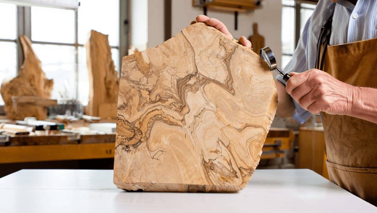 Natur trifft Design: Mit einem seltenen Pilz entsteht Holz im Marmormuster-Look