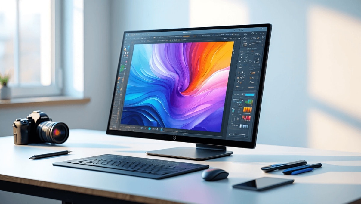 
                    Multitouch, 4K-Auflösung und professionelle Farbräume: Das steckt im 27-Zoll-Grafikdisplay
                