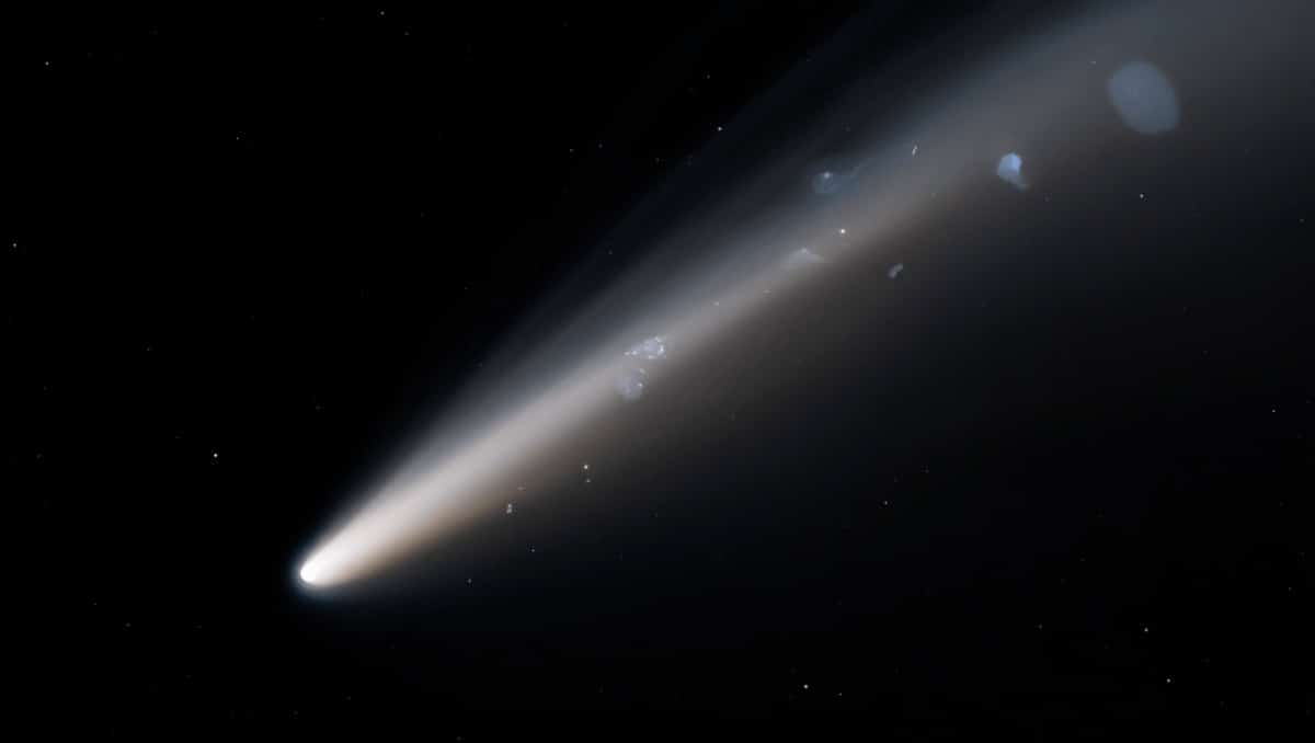 
                    Hubble-Teleskop dokumentiert zufällig das Ende eines Kometen
                