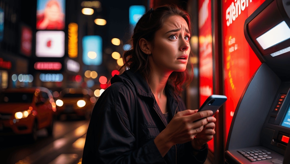 Smartphone mit orangem Bildschirm und dem Schriftzug „Under Construction“ sowie einem Löwenlogo; im Hintergrund unscharf das ING-DiBa-Logo.