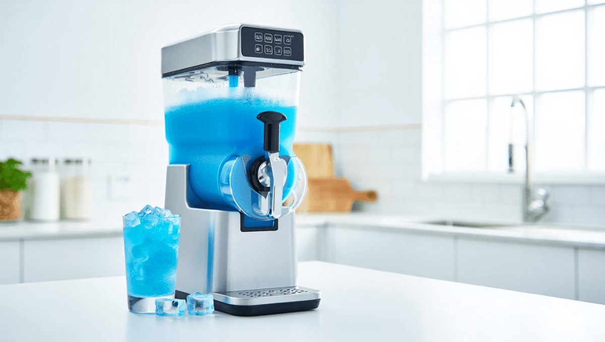 Deal
Gastro-Hack für 149€: Die Aldi Slush-Maschine, die ab heute Euren Sommer 2026 verändert
23.04.2026
Seit heute, dem 23. April 2026, verkauft Aldi Nord die Ambiano Slush-Eismaschine SFM-1 für 149€ – mit Quick-Freezing, 6 Voreinstellungen und 2,7L Fassungsvermögen. Profi-Niveau zum Discounter-Preis?