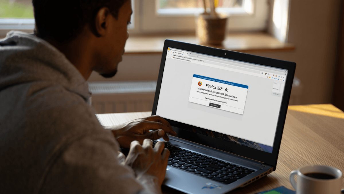 Firefox-Logo und die Zahl 152