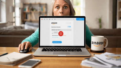 Symbolbild für eine Fake-E-Mail, die vermeintlich von Amazon stammt