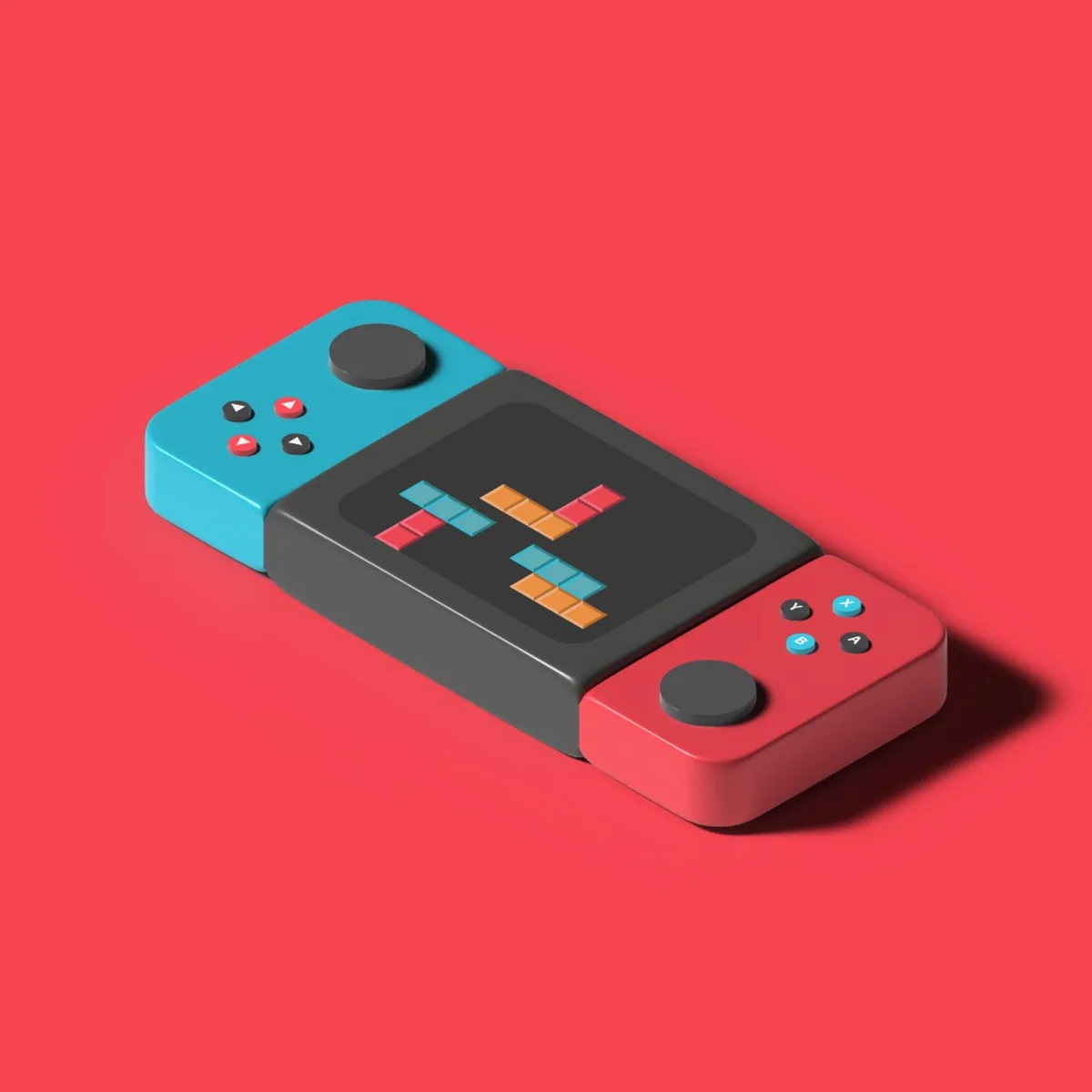 Nintendo Switch 2 Cartridge mit Spielumgebung in warmen Pastelltönen