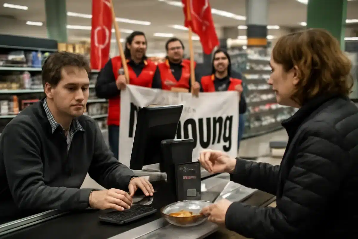 Kritik und rechtliche sowie soziale Fragen — Gewerkschaften warnen davor, Lohnverantwortung auf die Kundschaft zu verlagern. Die Forderung lautet, faire Entlohnung müsse durch Tarifverträge und betriebliche Vereinbarungen sichergestellt werden – nicht durch freiwillige Zuschüsse an der Kasse. Verbraucherschützer sehen ein weiteres