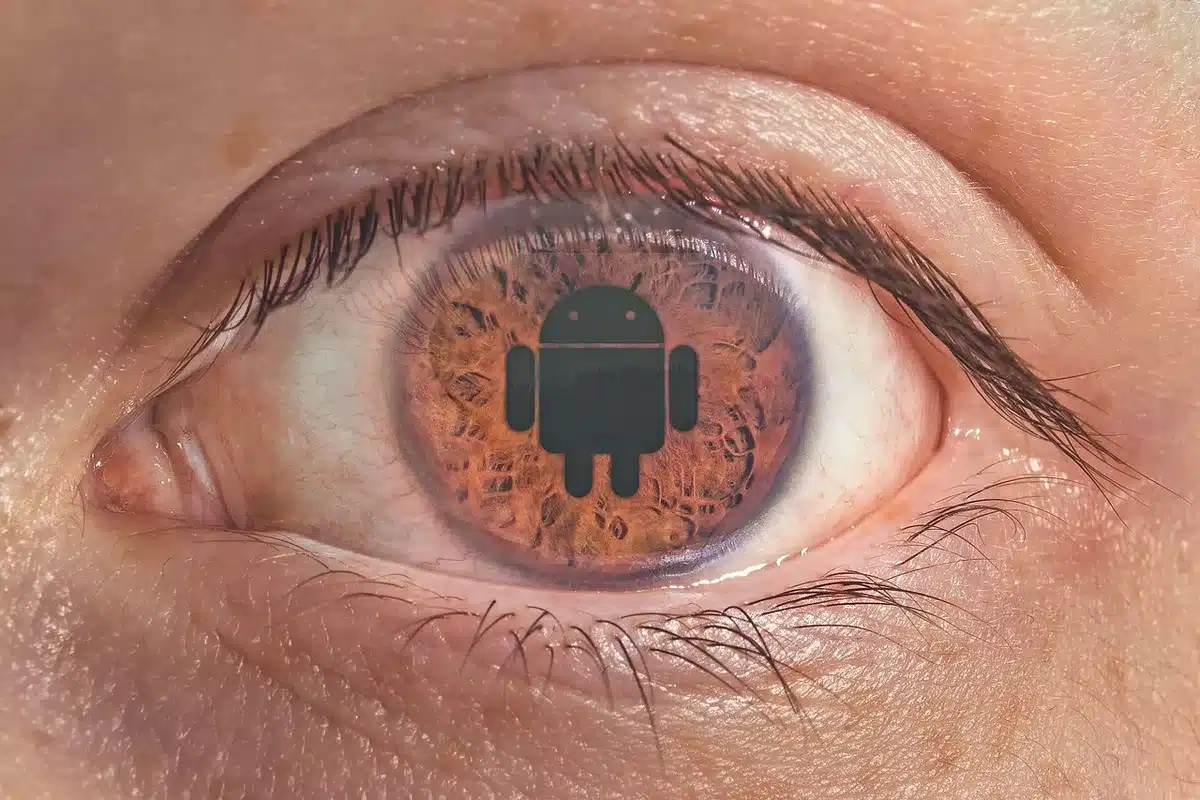 Android-Einstellungenbildschirm mit hervorgehobener Private DNS-Option
