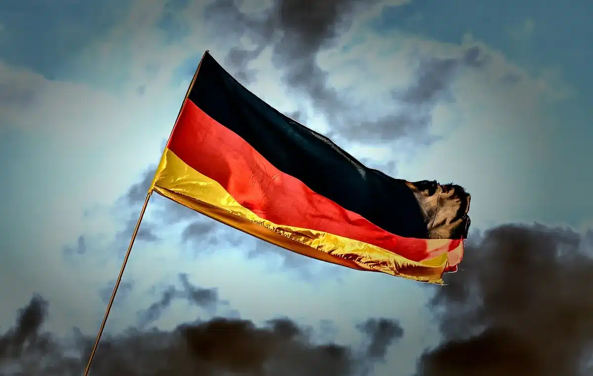 Karte mit markierten Filialen in Deutschland, Auswahl regional begrenzt